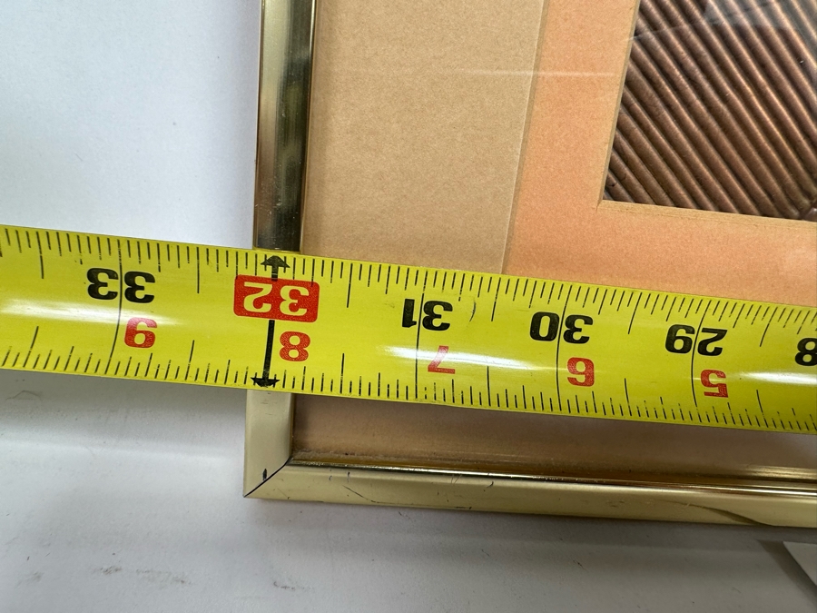 Original Embossed Copper Mid Century Still Life Artwork Signed Hidalgo 27 X 15 Framed 32 X 20 [CA] [Photo 20]