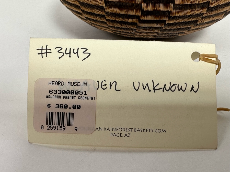 Wounaan Rainforest Baskets Of The Darien 5W X 5H [CA] Retails $360 [Photo 13]