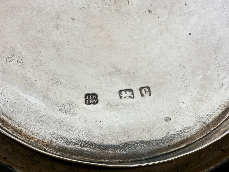 Antique Doulton & Lambeth Tobacco Jar With Sterling Silver English Hallmarked Lid (29.8g Of Sterling) 4W X 5.5H [CA] [Photo 9]