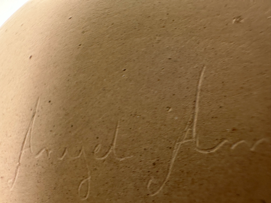 Pair Of Signed Pots Including, On Left, Mata Ortiz Native American Polychrome Pottery Jar By Angel Amayo 4W X 2H [CA] [Photo 17]