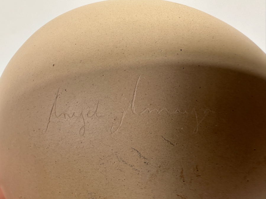 Pair Of Signed Pots Including, On Left, Mata Ortiz Native American Polychrome Pottery Jar By Angel Amayo 4W X 2H [CA] [Photo 13]