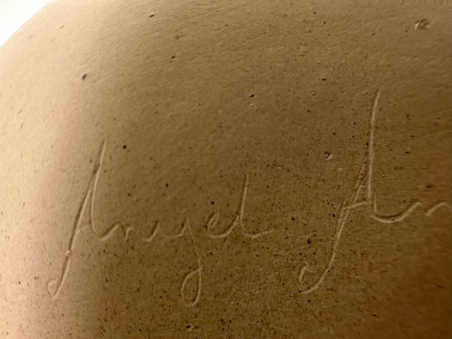 Pair Of Signed Pots Including, On Left, Mata Ortiz Native American Polychrome Pottery Jar By Angel Amayo 4W X 2H [CA] [Photo 18]