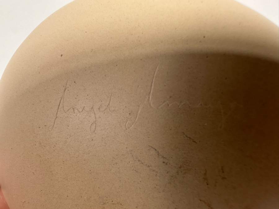 Pair Of Signed Pots Including, On Left, Mata Ortiz Native American Polychrome Pottery Jar By Angel Amayo 4W X 2H [CA] [Photo 14]