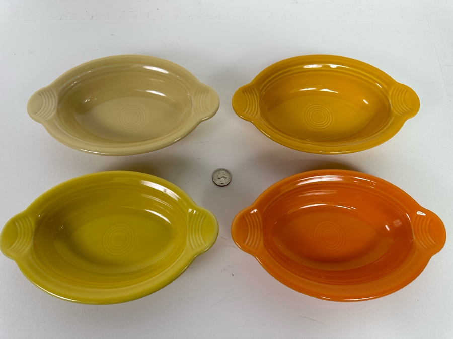 Set Of Four Fiestaware Small Oval Baker Casserole Dishes [CA] [Photo 4]