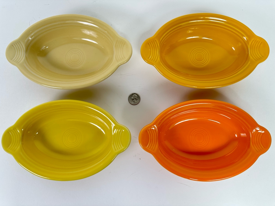 Set Of Four Fiestaware Small Oval Baker Casserole Dishes [CA] [Photo 7]