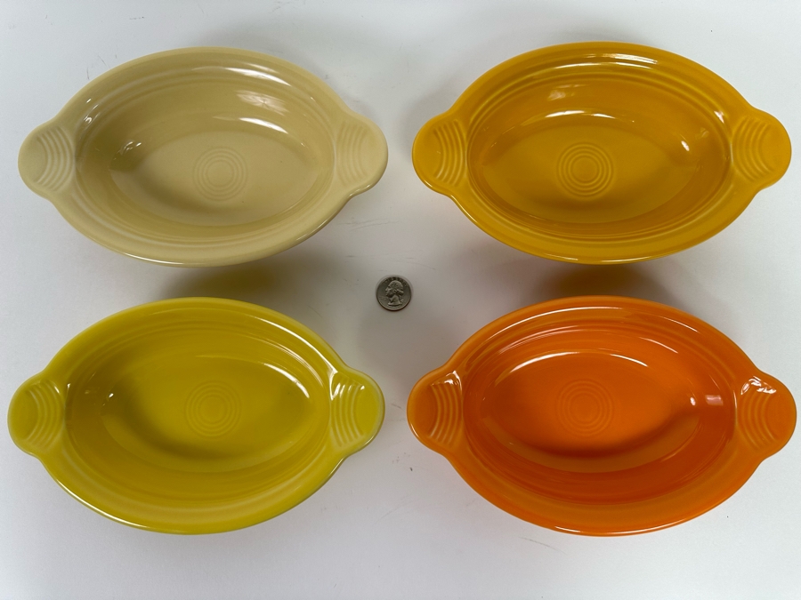 Set Of Four Fiestaware Small Oval Baker Casserole Dishes [CA] [Photo 6]