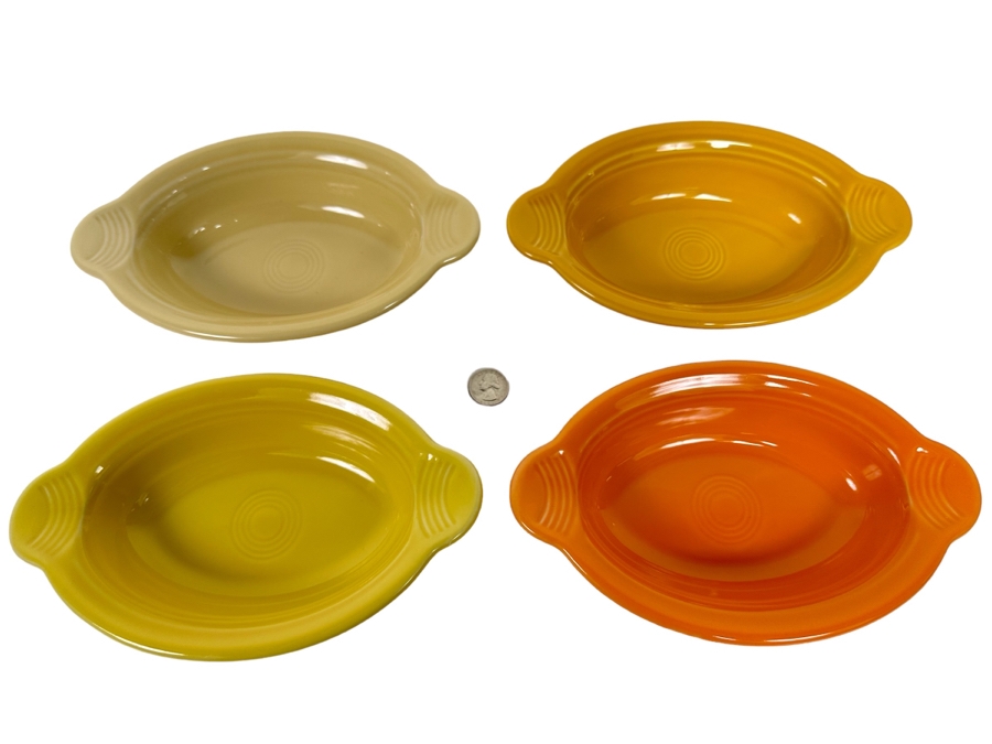 Set Of Four Fiestaware Small Oval Baker Casserole Dishes [CA] [Photo 2]