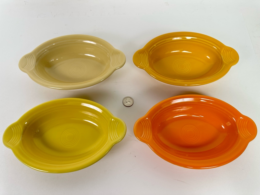 Set Of Four Fiestaware Small Oval Baker Casserole Dishes [CA] [Photo 5]