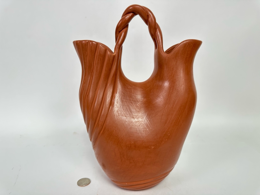 Signed Native American Jemez Wedding Vase 8W X 5D X 12H [CA] Retails $280 [Photo 2]