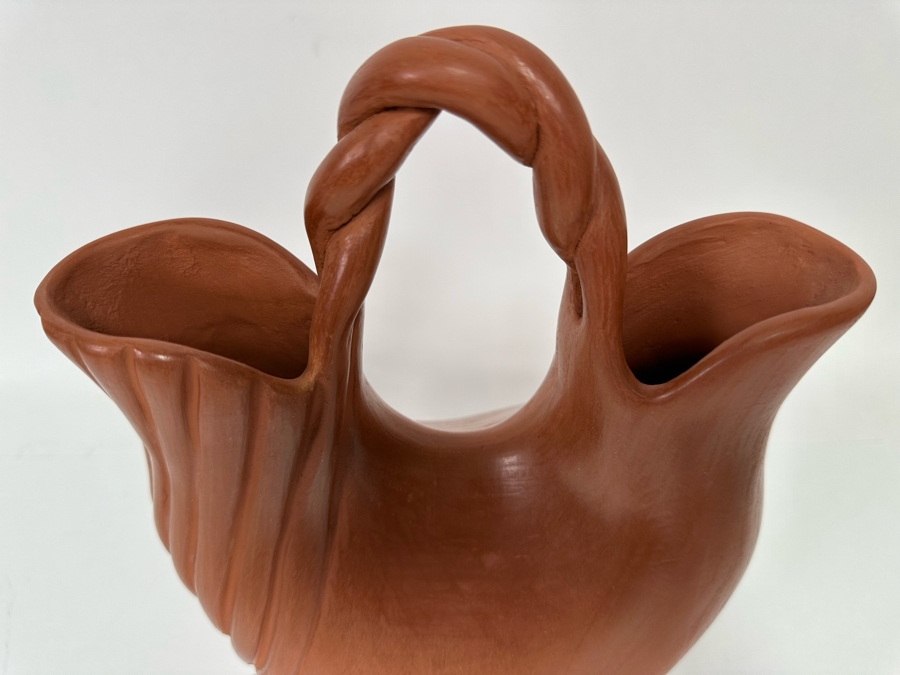 Signed Native American Jemez Wedding Vase 8W X 5D X 12H [CA] Retails $280 [Photo 4]