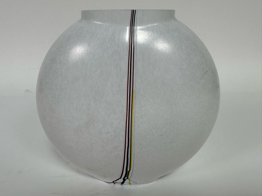 Signed Kosta Boda Glass Vase 6W X 5.5H [CA] [Photo 6]