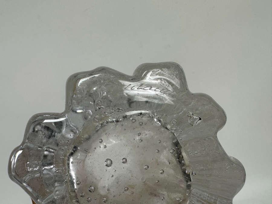 Willy Johansson For Hadeland Norway Art Glass Atlantic Vase Signed 4.25W X 8.5H [CA] [Photo 11]