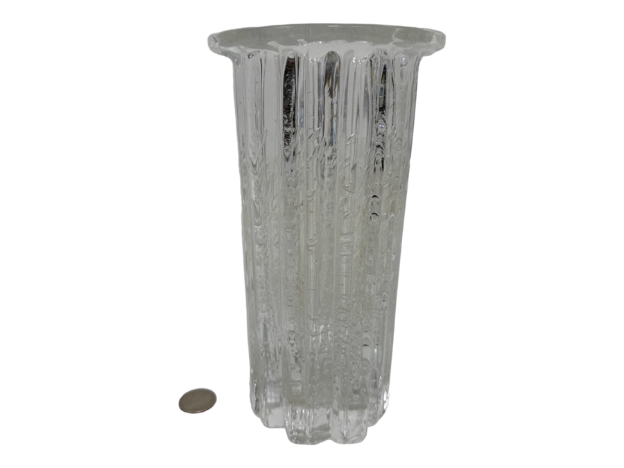 Willy Johansson For Hadeland Norway Art Glass Atlantic Vase Signed 4.25W X 8.5H [CA] [Photo 1]