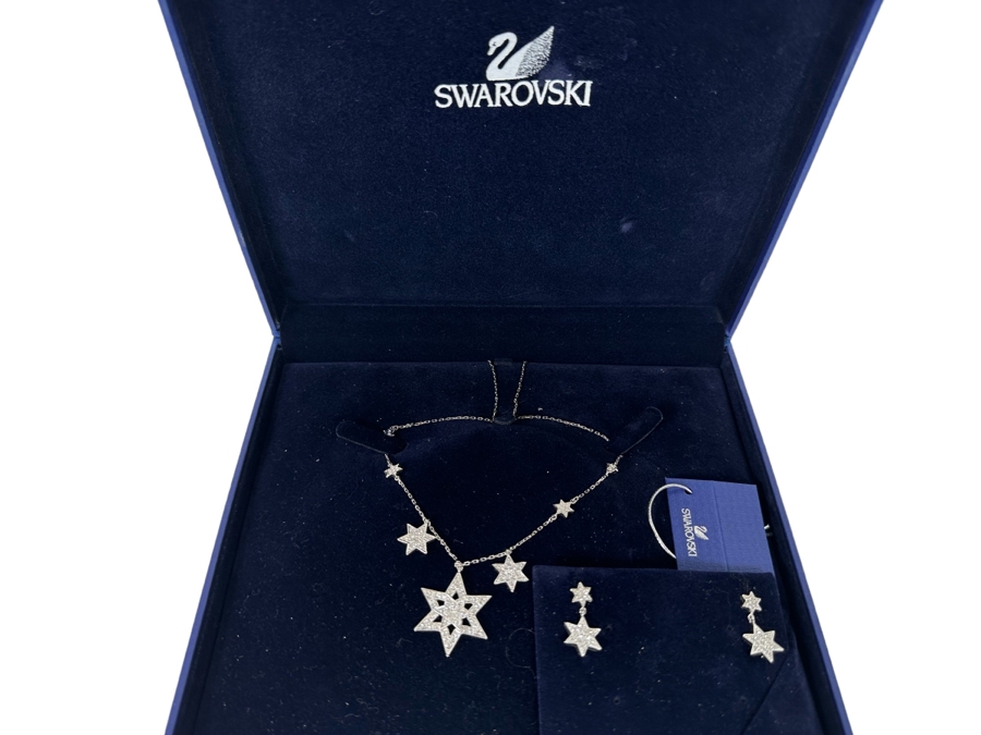 Swarovski Star Necklace With Matching Earrings [CA] [Photo 1]