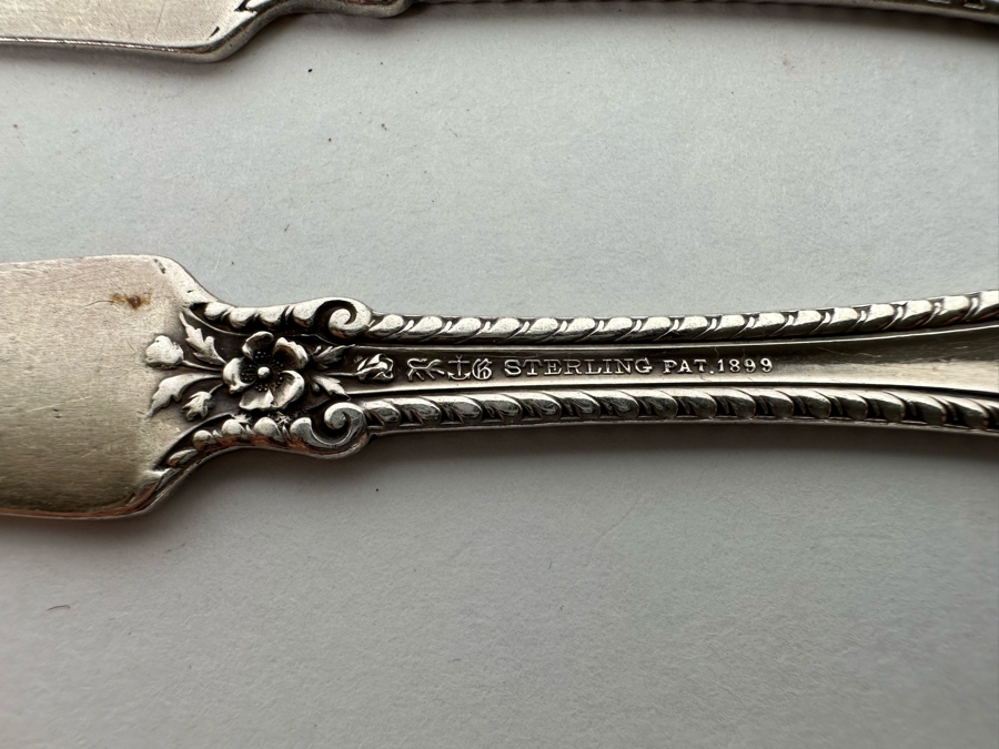 Pair Of Antique English Sterling Silver Knives 45g [CA] [Photo 8]