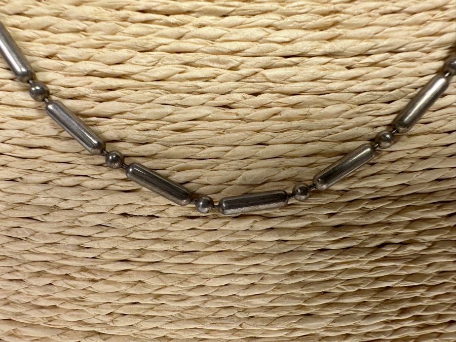 Five Sterling Silver Necklaces Of Various Lengths 24.5g [CA] [Photo 4]