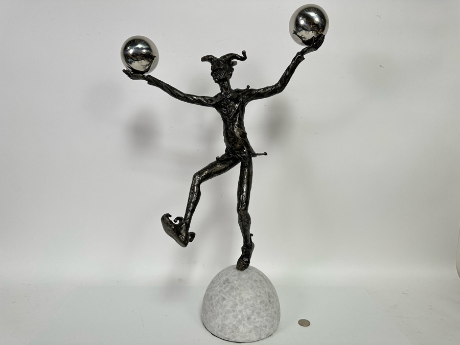 Juggling Jester Sculpture By Global Views 17W X 25H [CR] Retails $500 [Photo 2]