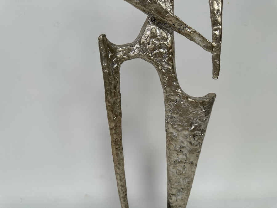 Hipster Lady Metal Sculpture Silver Finish By Global Views 6.5W X 6.5D X 23H [CR] [Photo 6]