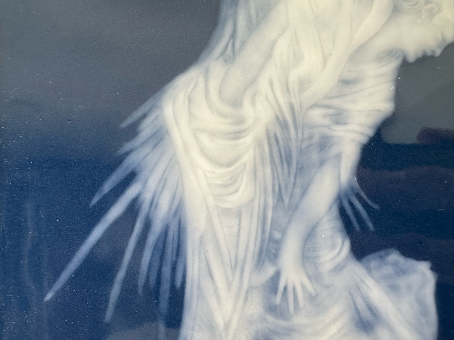 Vintage Limoges Pate-Sur-Pate Porcelain Plaque Signed A. Barriere Framed 6.5 X 8.5 [Photo 8]