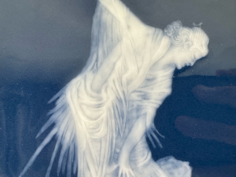 Vintage Limoges Pate-Sur-Pate Porcelain Plaque Signed A. Barriere Framed 6.5 X 8.5 [Photo 6]