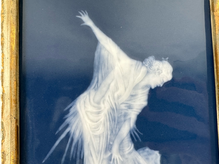 Vintage Limoges Pate-Sur-Pate Porcelain Plaque Signed A. Barriere Framed 6.5 X 8.5 [Photo 5]