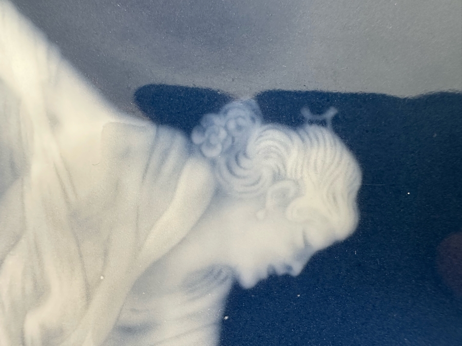 Vintage Limoges Pate-Sur-Pate Porcelain Plaque Signed A. Barriere Framed 6.5 X 8.5 [Photo 7]