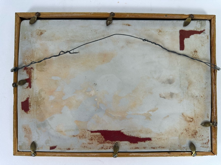 Vintage Auguste Riffaterre Limoges Pate-Sur-Pate Porcelain Plaque Framed 10.5 X 7.5 [Photo 10]