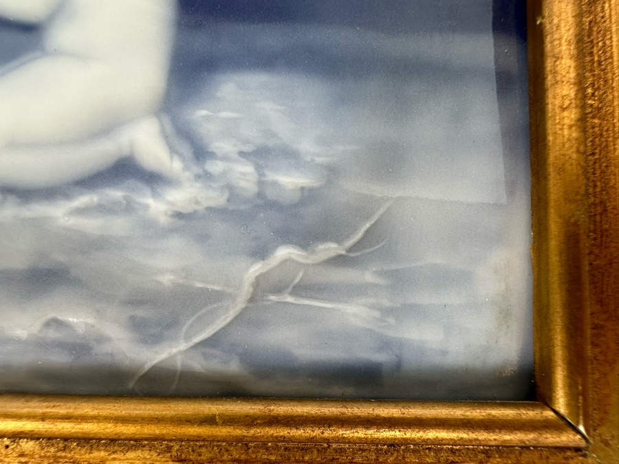 Vintage Auguste Riffaterre Limoges Pate-Sur-Pate Porcelain Plaque Framed 10.5 X 7.5 [Photo 7]