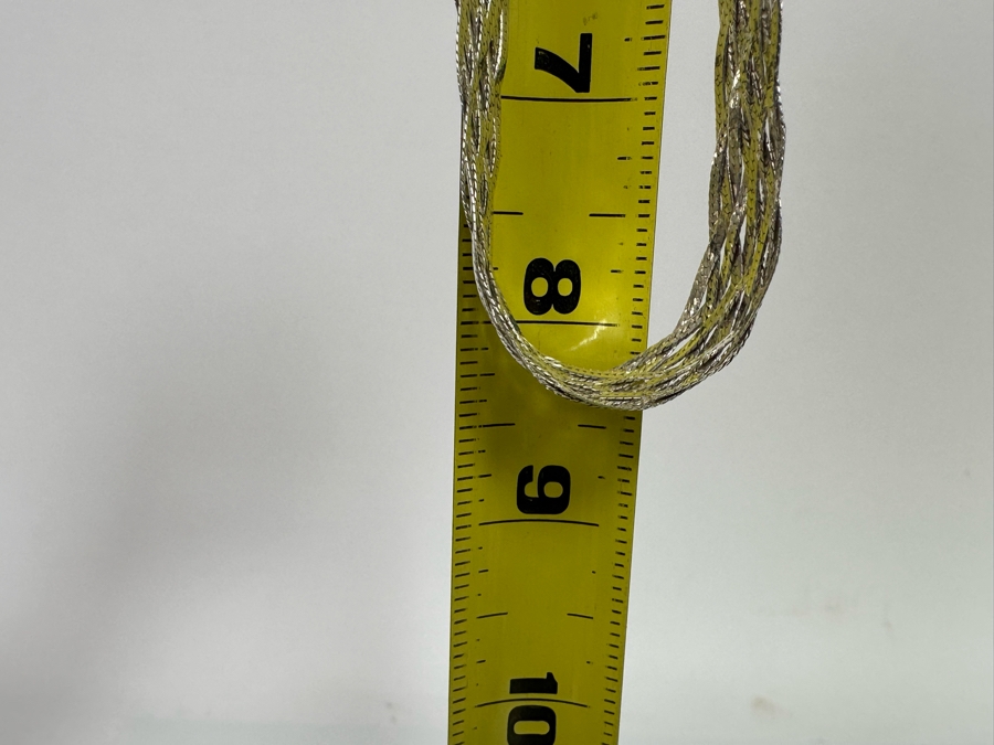 9-Strand Woven Sterling Silver 17' Necklace 22.5g [Photo 11]