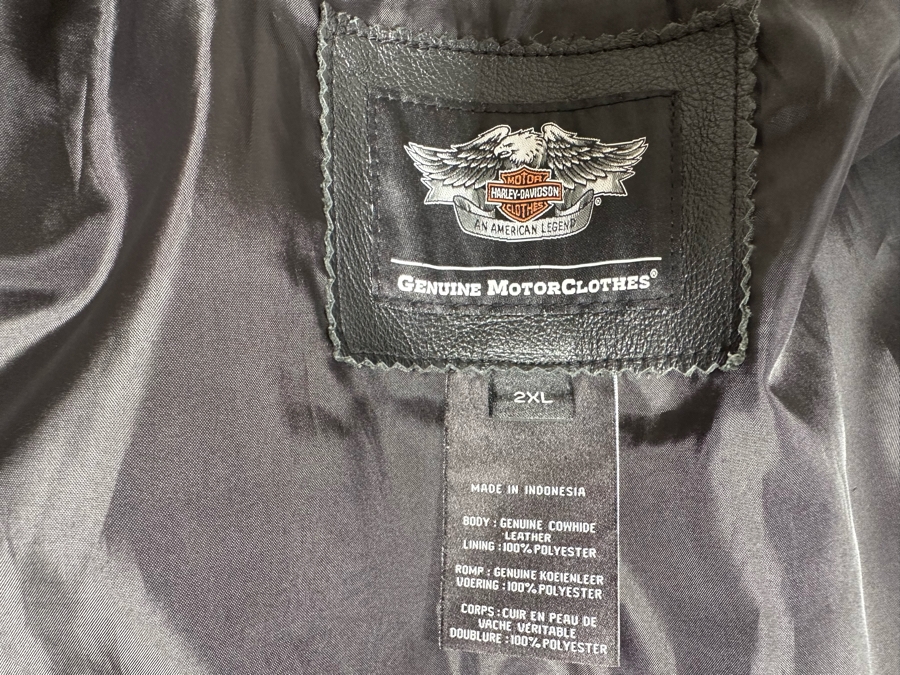 Harley-Davidson Leather Vest 2XL [CR] [Photo 11]