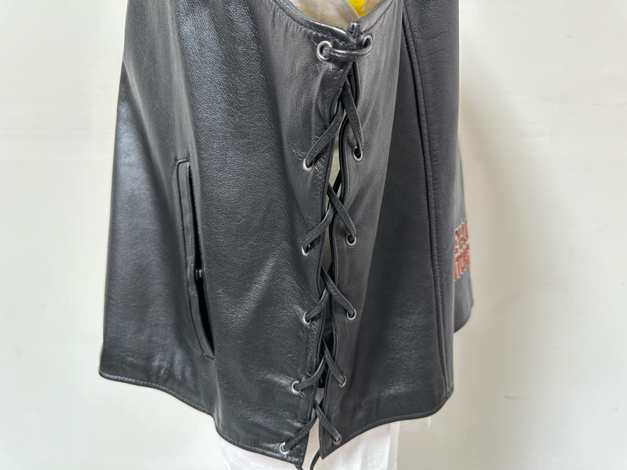 Harley-Davidson Leather Vest 2XL [CR] [Photo 7]