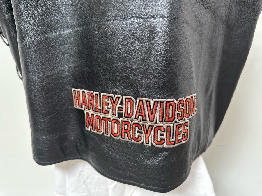 Harley-Davidson Leather Vest 2XL [CR] [Photo 10]