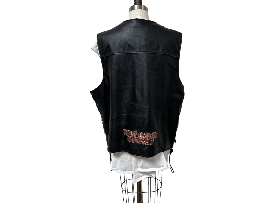 Harley-Davidson Leather Vest 2XL [CR] [Photo 2]