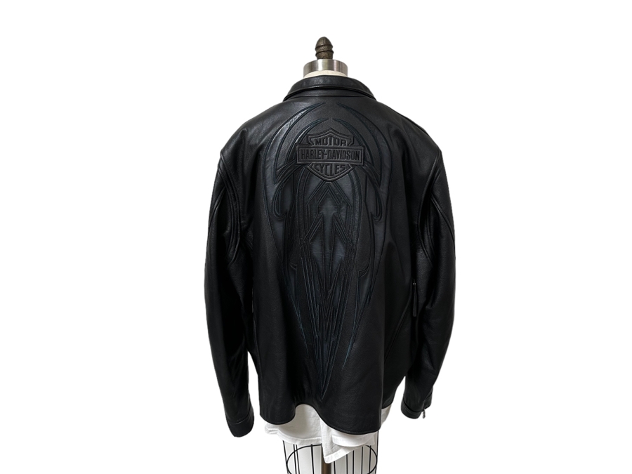 Harley davidson leather jacket 3xl sales