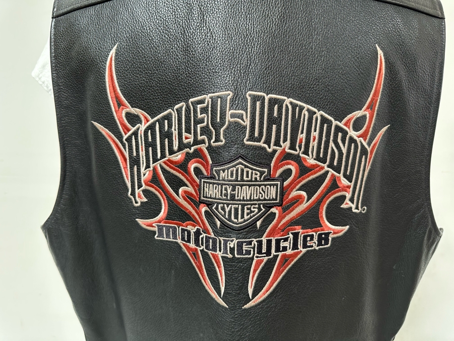 Harley-Davidson Leather Vest 2XL [CR] [Photo 11]