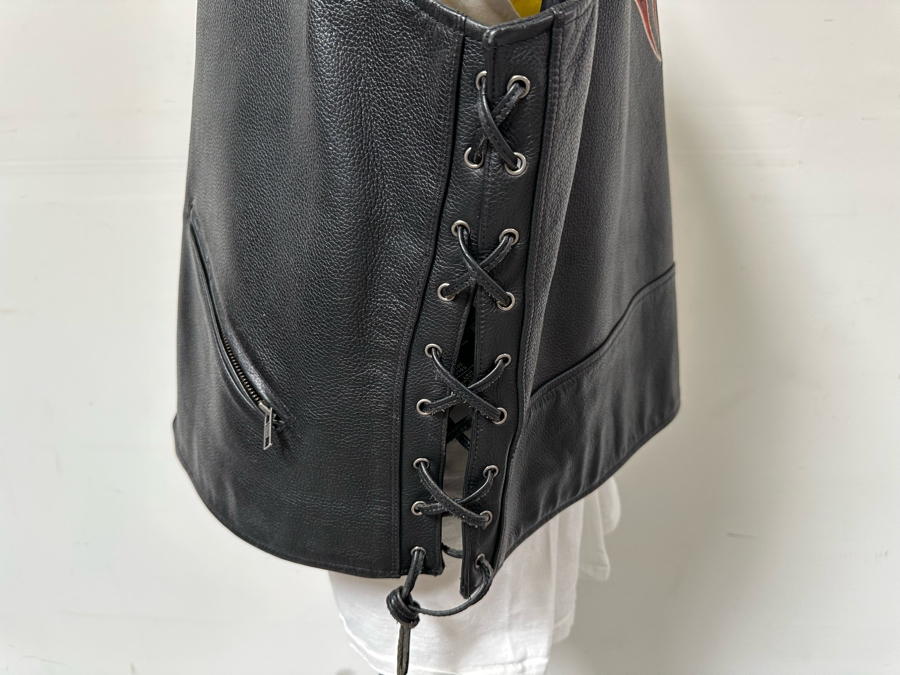 Harley-Davidson Leather Vest 2XL [CR] [Photo 8]