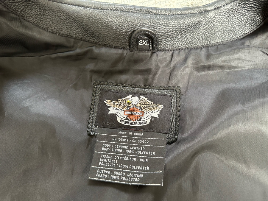 Harley-Davidson Leather Vest 2XL [CR] [Photo 13]