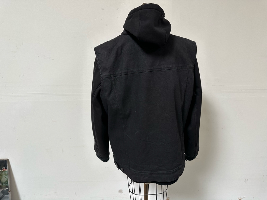 Harley-Davidson Black Denim Jacket 3XL Slim With Black Harley-Davidson Hoodie Jacket 3XL Slim [CR] [Photo 14]