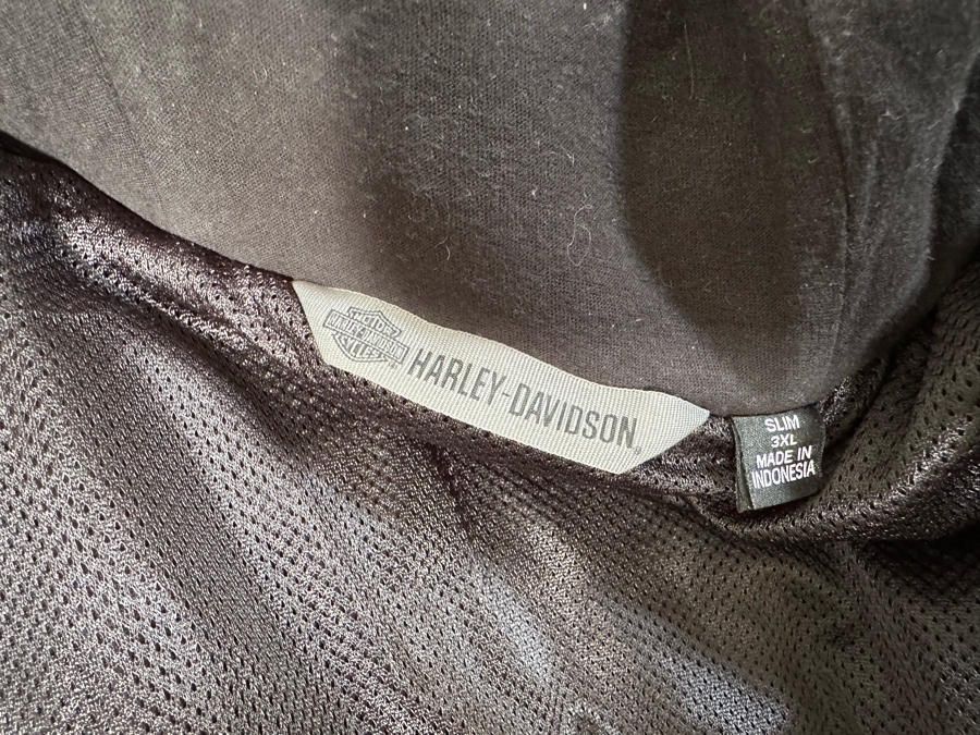 Harley-Davidson Black Denim Jacket 3XL Slim With Black Harley-Davidson Hoodie Jacket 3XL Slim [CR] [Photo 16]