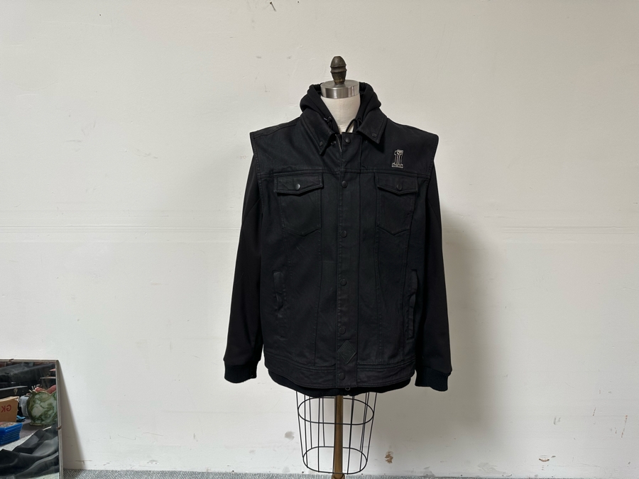 Harley-Davidson Black Denim Jacket 3XL Slim With Black Harley-Davidson Hoodie Jacket 3XL Slim [CR] [Photo 9]
