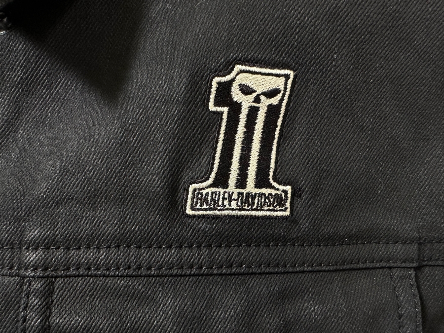 Harley-Davidson Black Denim Jacket 3XL Slim With Black Harley-Davidson Hoodie Jacket 3XL Slim [CR] [Photo 11]