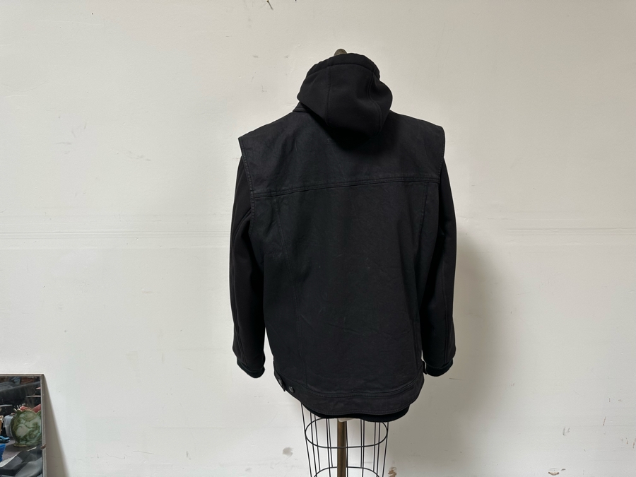 Harley-Davidson Black Denim Jacket 3XL Slim With Black Harley-Davidson Hoodie Jacket 3XL Slim [CR] [Photo 13]