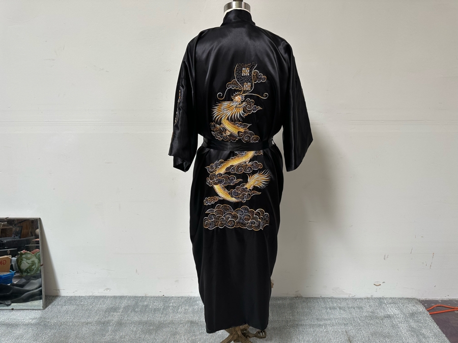 Zhong Sang Embroidered Dragon Robe, Mens Size XL [CR] [Photo 9]