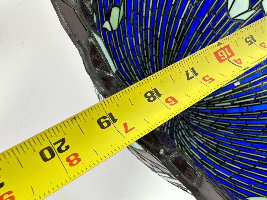 Beautiful Tiffany Style Stained Glass Lamp Shade 19W X 13H [Photo 10]