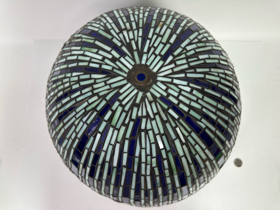 Beautiful Tiffany Style Stained Glass Lamp Shade 19W X 13H [Photo 6]