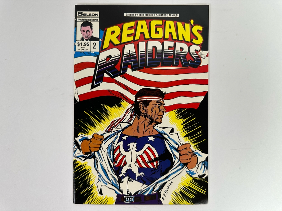 Vintage 1986 Reagan's Raiders Comic Book #2 By Solson Publications [Photo 2]
