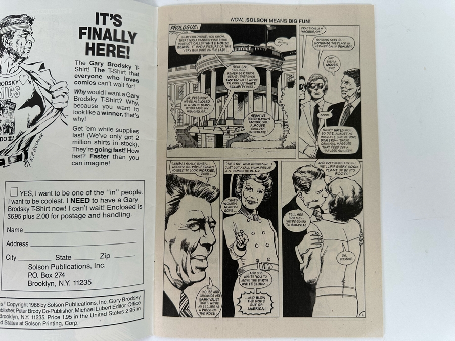 Vintage 1986 Reagan's Raiders Comic Book #2 By Solson Publications [Photo 4]