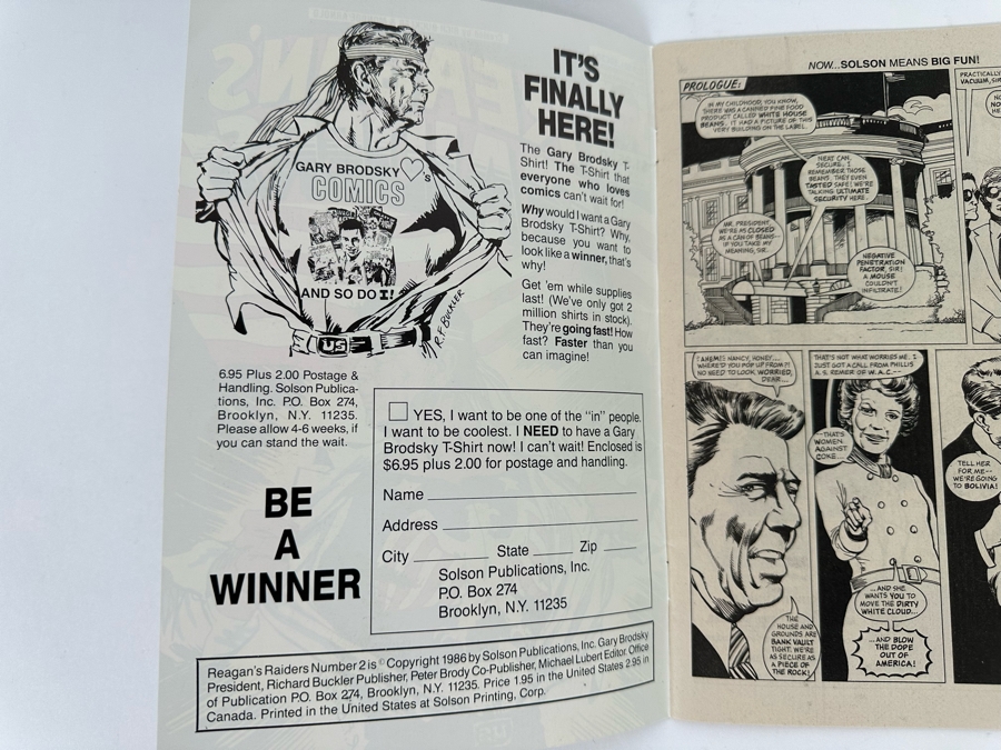 Vintage 1986 Reagan's Raiders Comic Book #2 By Solson Publications [Photo 5]