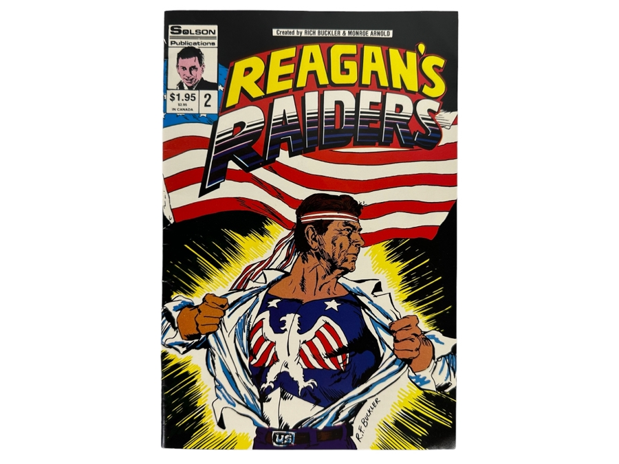 Vintage 1986 Reagan's Raiders Comic Book #2 By Solson Publications
