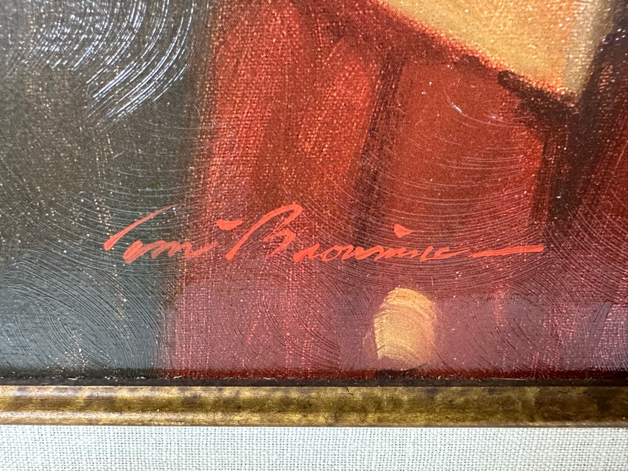 Tom Browning Hand Signed Limited Edition Christmas Santa Claus Canvas Print Titled 'Spirit Of Santa' Numbered 721 Of 750 20 X 24 Framed 27.5 X 32 [Photo 9]